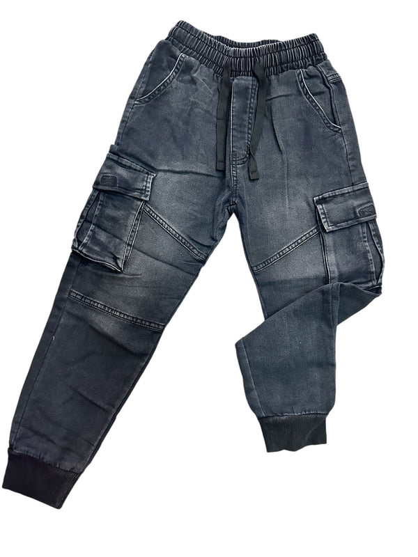 Calça Cargo Infantil Preta