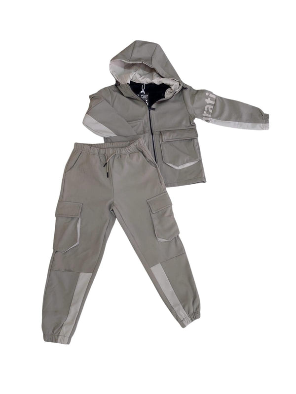 Conjunto Desportivo com Capuz - Bege