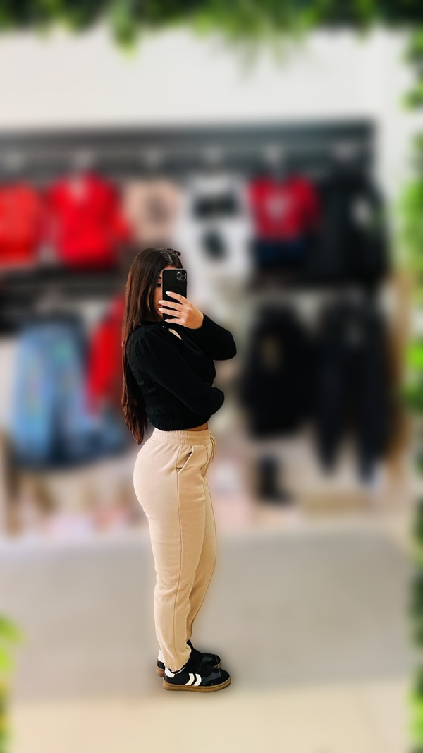 Camisola de malha com detalhes de botões laterais